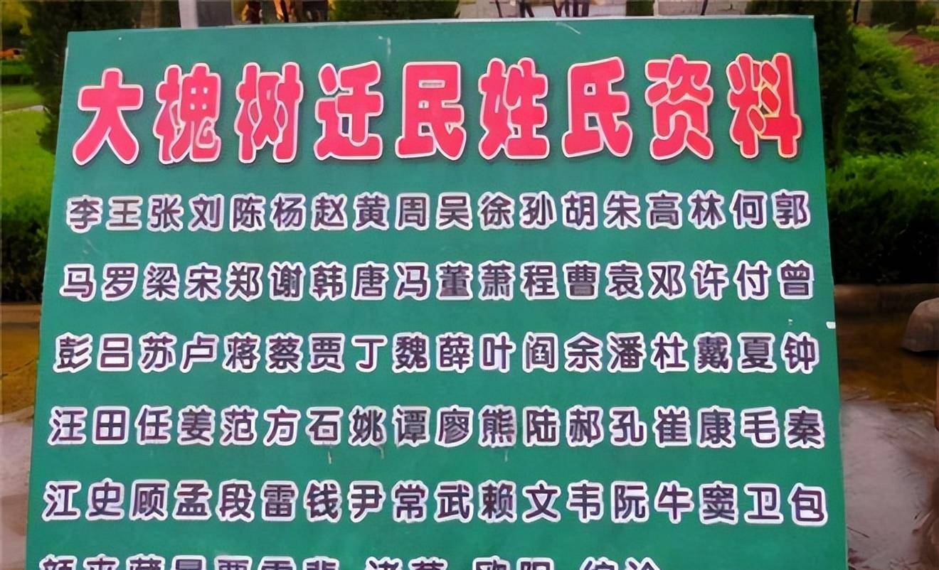 一次人口迁移,花费50年,812个姓氏从洪洞大槐树下走出,有你家吗?