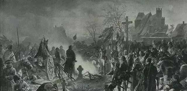 普鲁士的中世纪军队在拿破仑大军面前如冰雪消融般地土崩瓦解