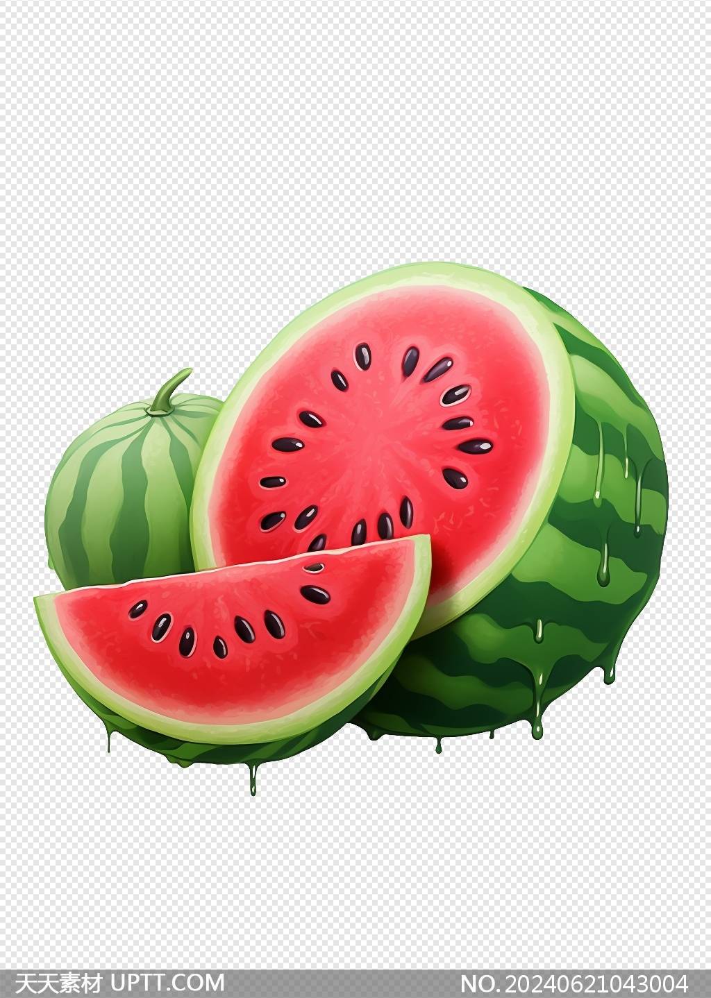 实用的夏季西瓜元素素材一组