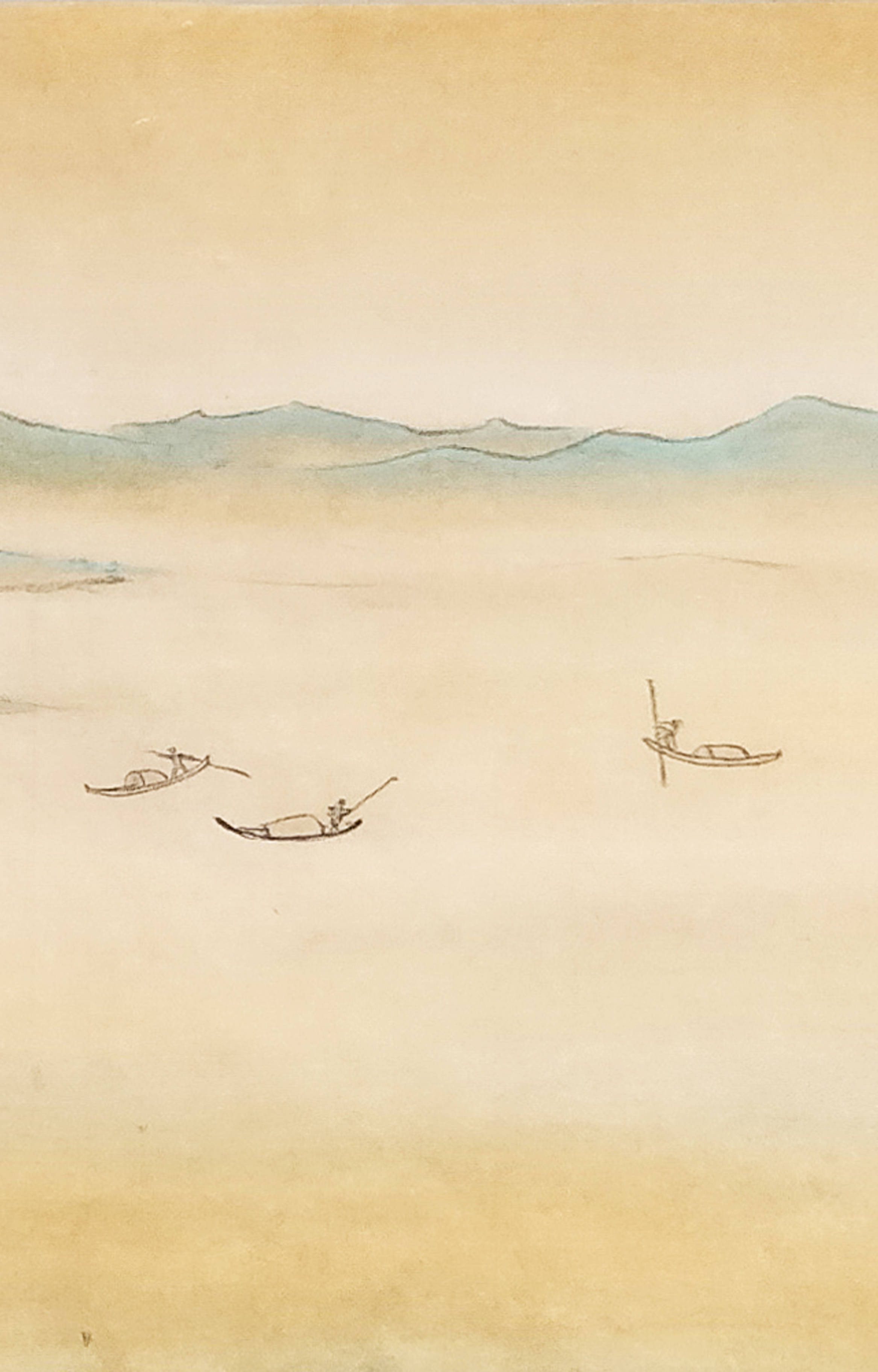 界画寒江---工笔界画《松溪渔隐图》