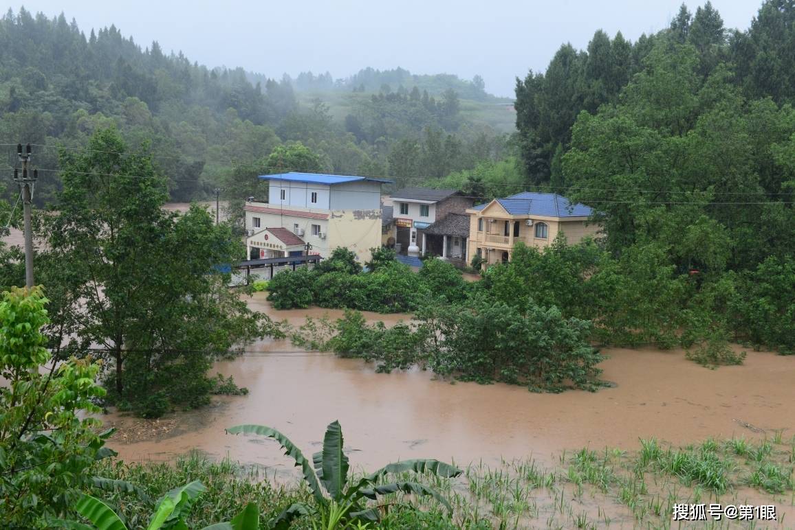 7月11日,丰都县社坛镇遭遇大暴雨袭击,山洪暴发,山塘,水库,河流水位