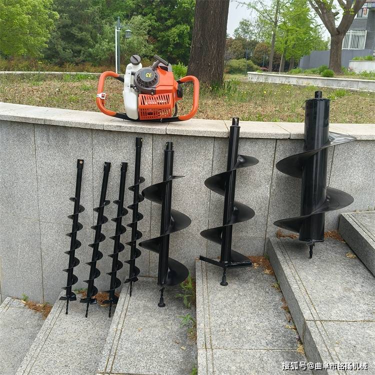 电线杆钻洞机 大马力汽油立柱挖坑机 大棚埋桩钻孔机