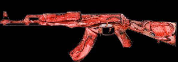 他画ak47不过瘾,改画"mp5"冲锋枪卖40万,专家:毫无艺术性!