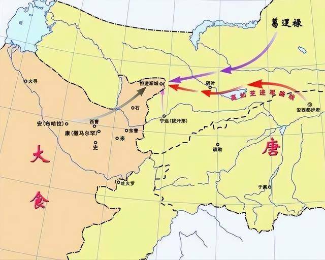 怛罗斯之战,高仙芝输得有多惨?唐军惨败,唐朝势力彻底退出中亚