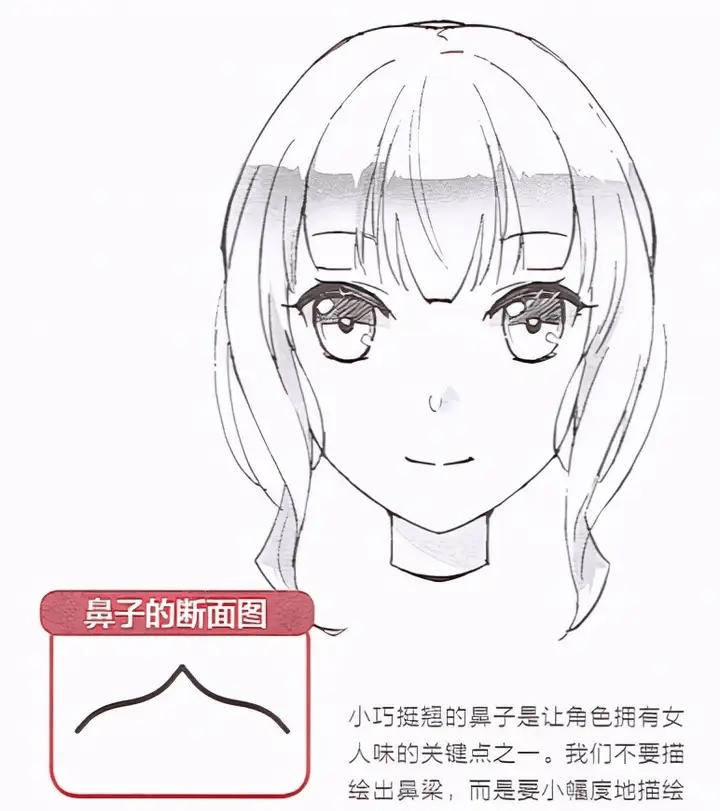 漫动教育 简易讲解漫画男女鼻子的画法差异