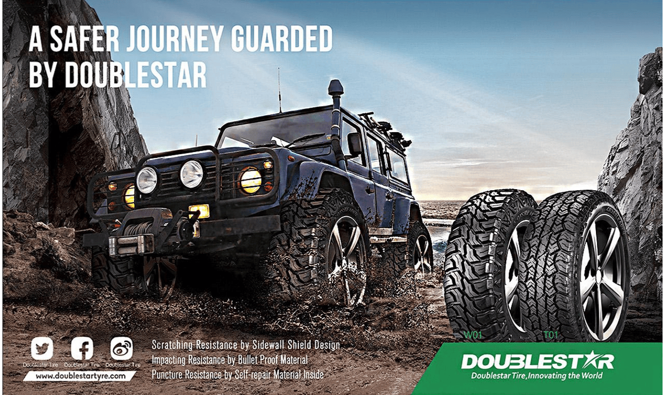 一场成功的轮胎展会,从一张轮胎海报创意设计开始