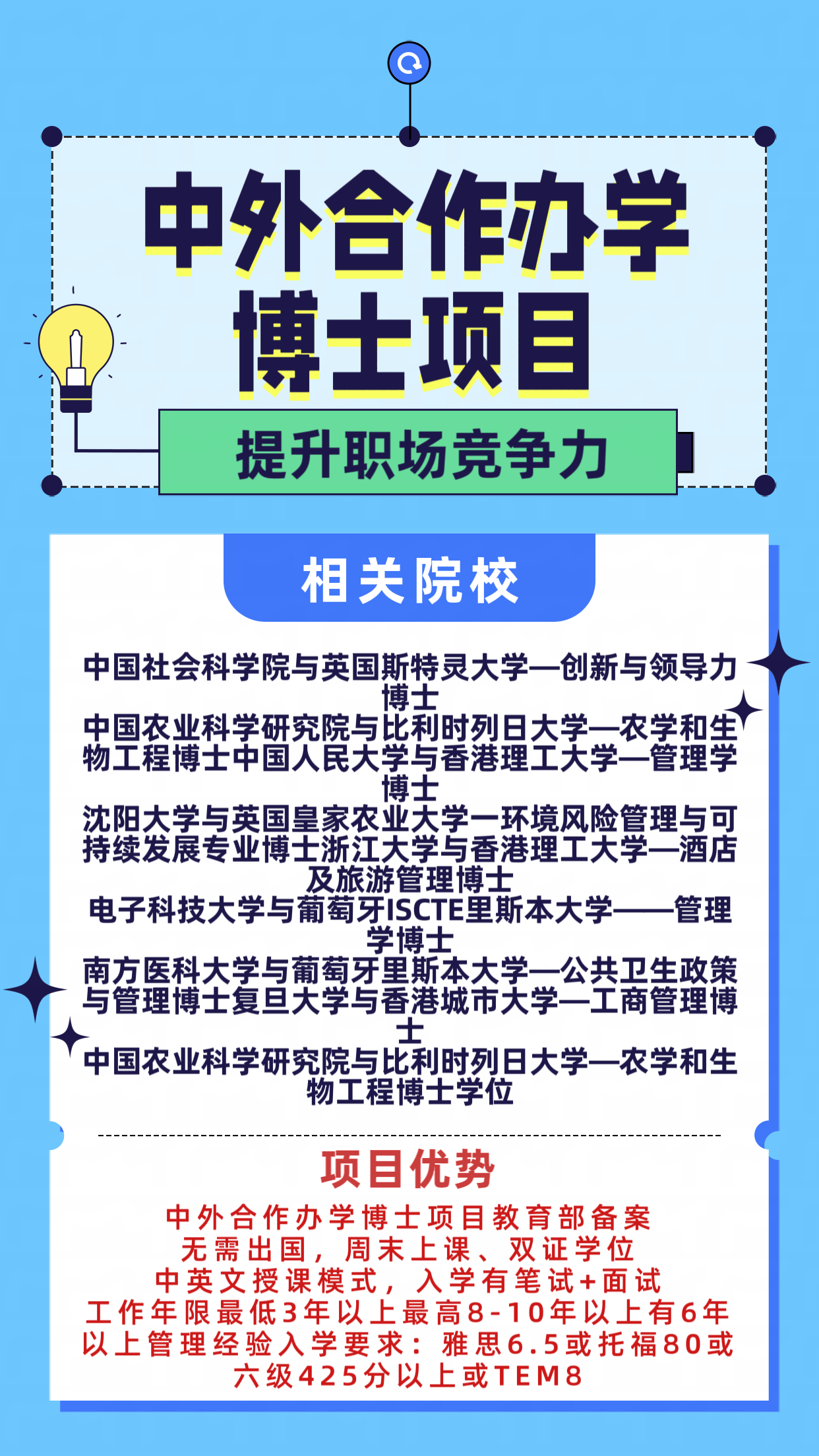 从申请到录取,中外合作办学博士申请全程:一次搞懂所有问题!