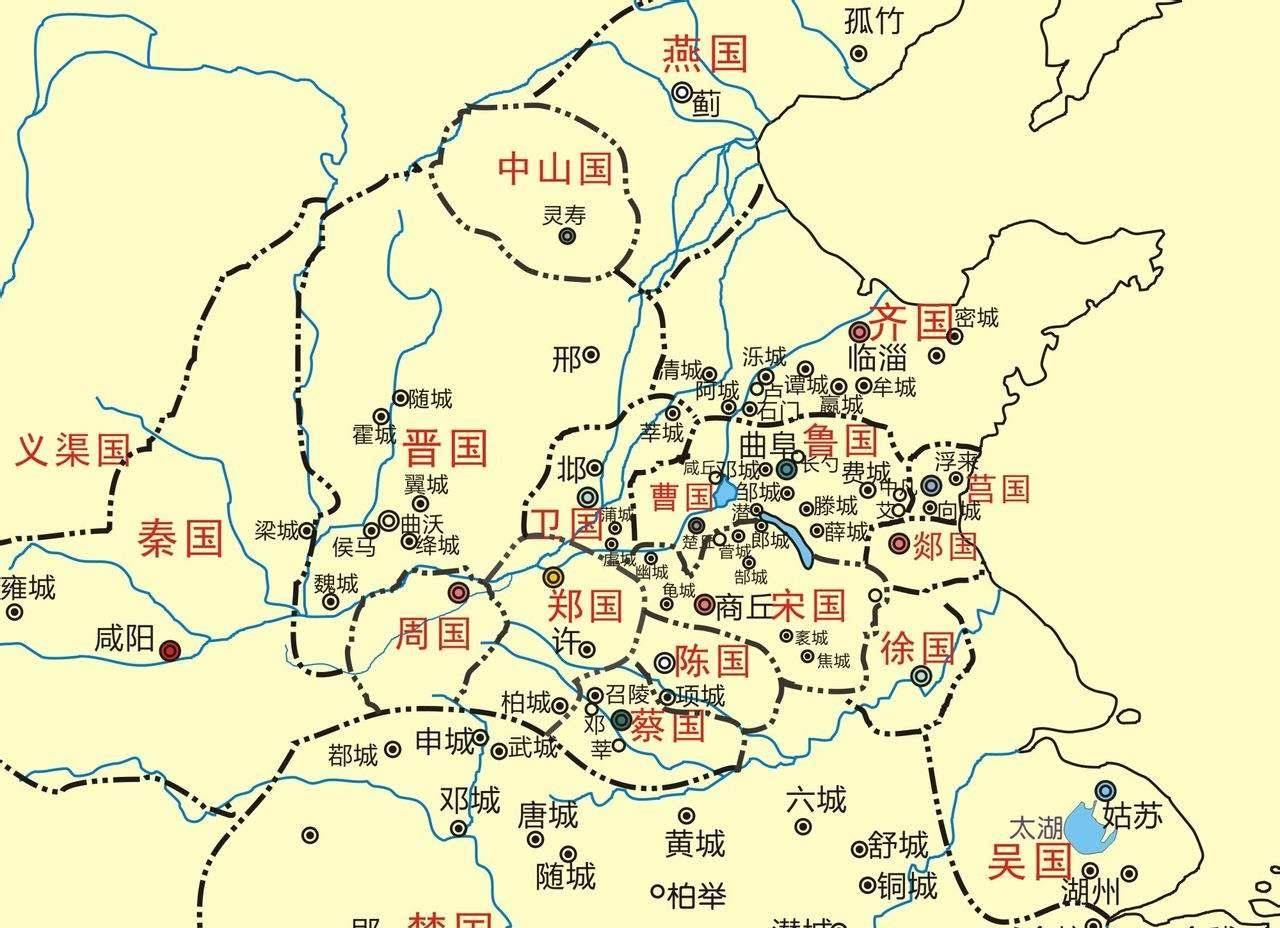 春秋末地图图片