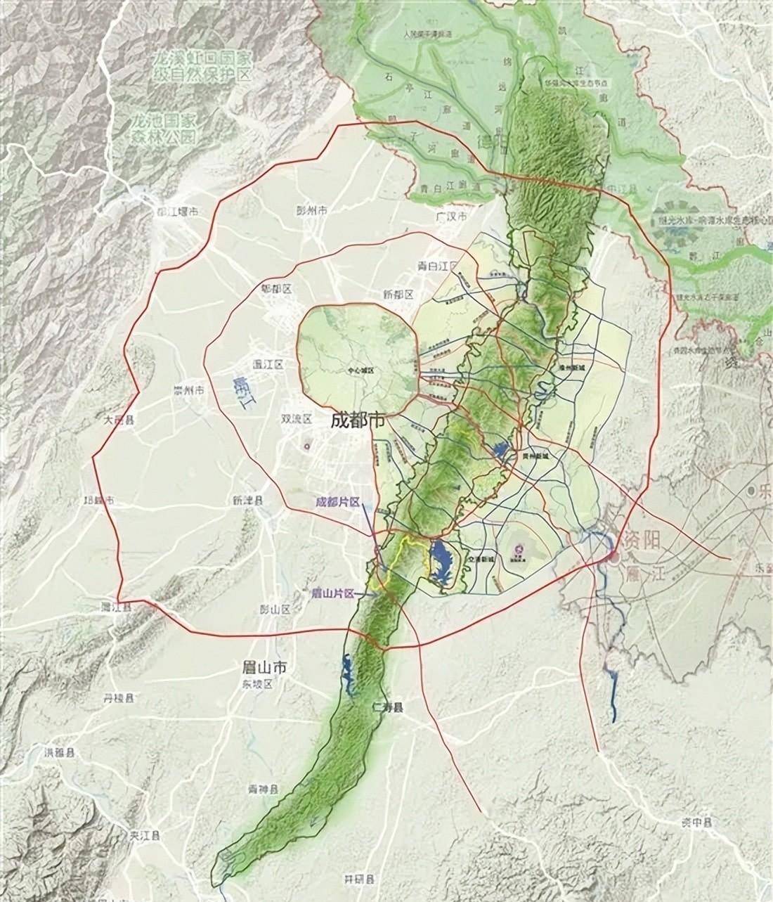 成都平原地图全景图图片