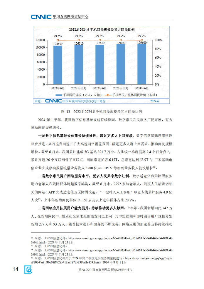 第54次中国互联网络发展状况统计报告