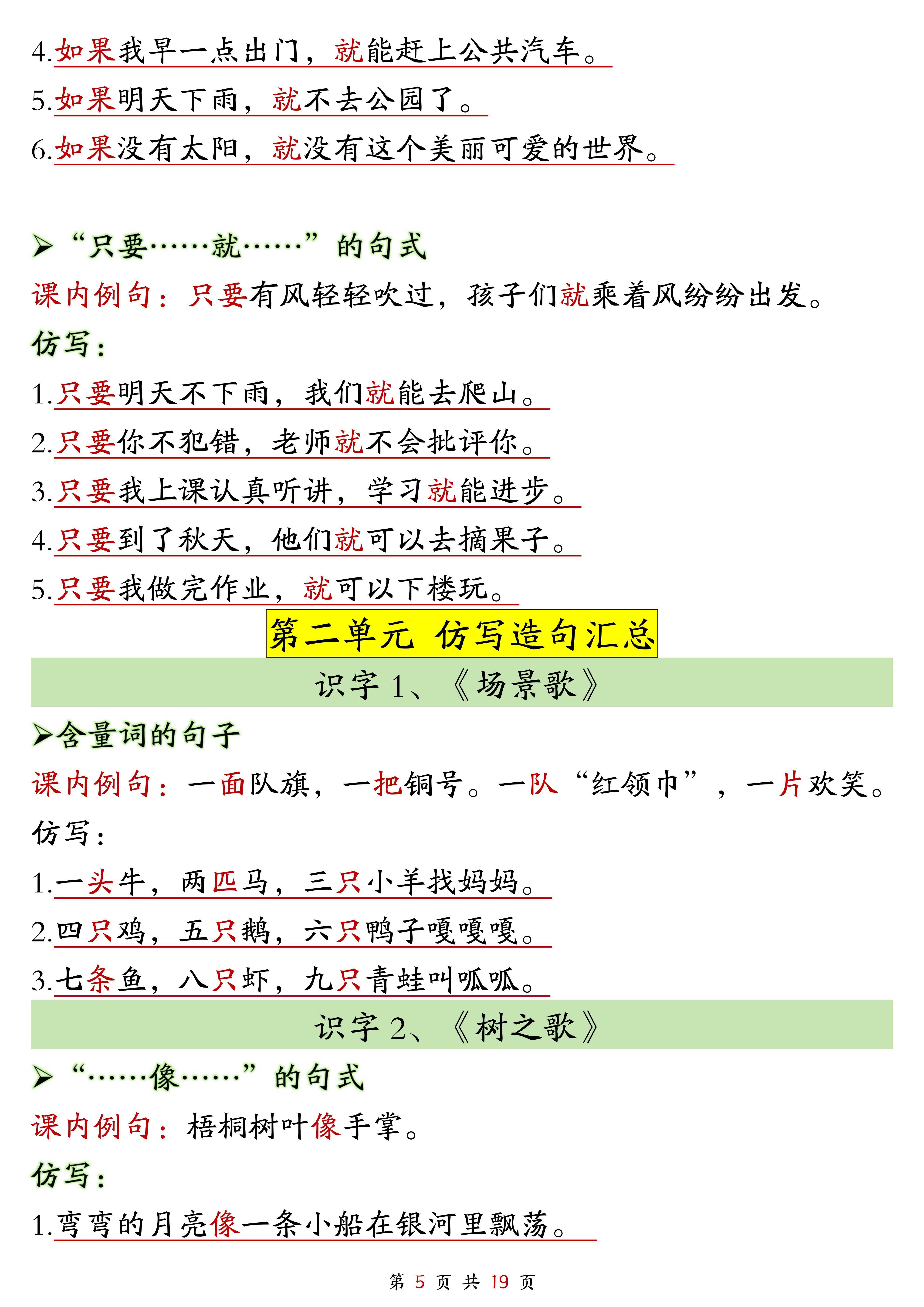 二年级英语句型转换专项（简单句）的简单介绍