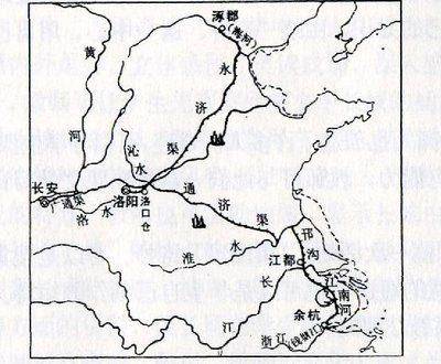 隋朝大运河贯穿图片