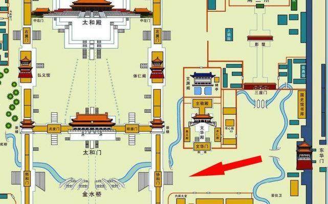 故宫隆宗门位置图图片