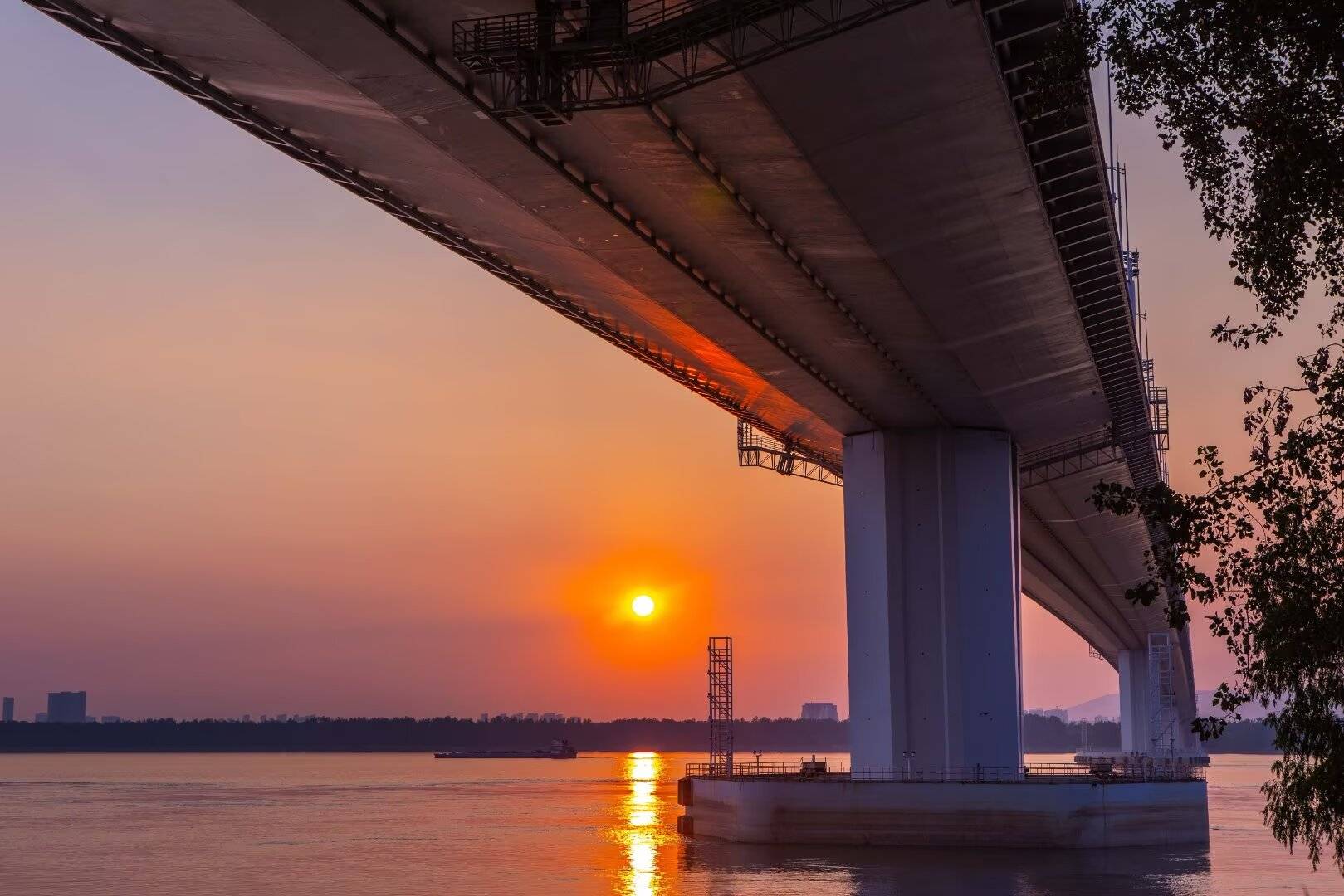 【每日一景】夕阳下南京长江五桥,壮美震撼