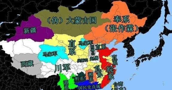 张作霖鼎盛时期的地图图片