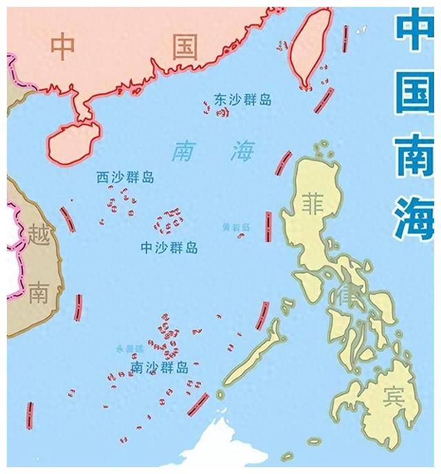 中国南海分界线图片