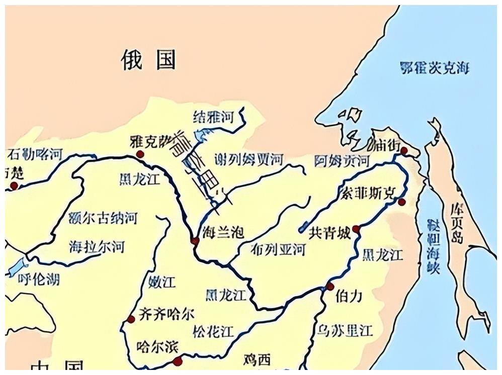 黑龙江松花江地图图片