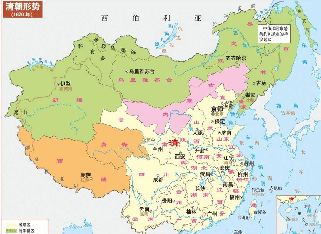 清朝版图扩张史图片