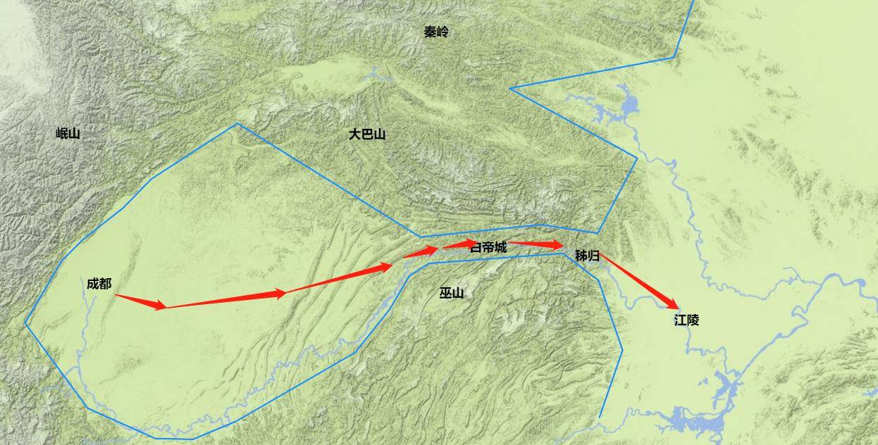 夷陵之战地图前形势图图片