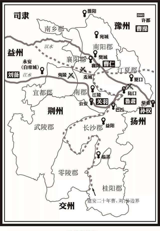 关羽败走麦城路线地图图片