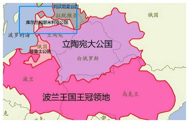 库尔兰公国地图图片