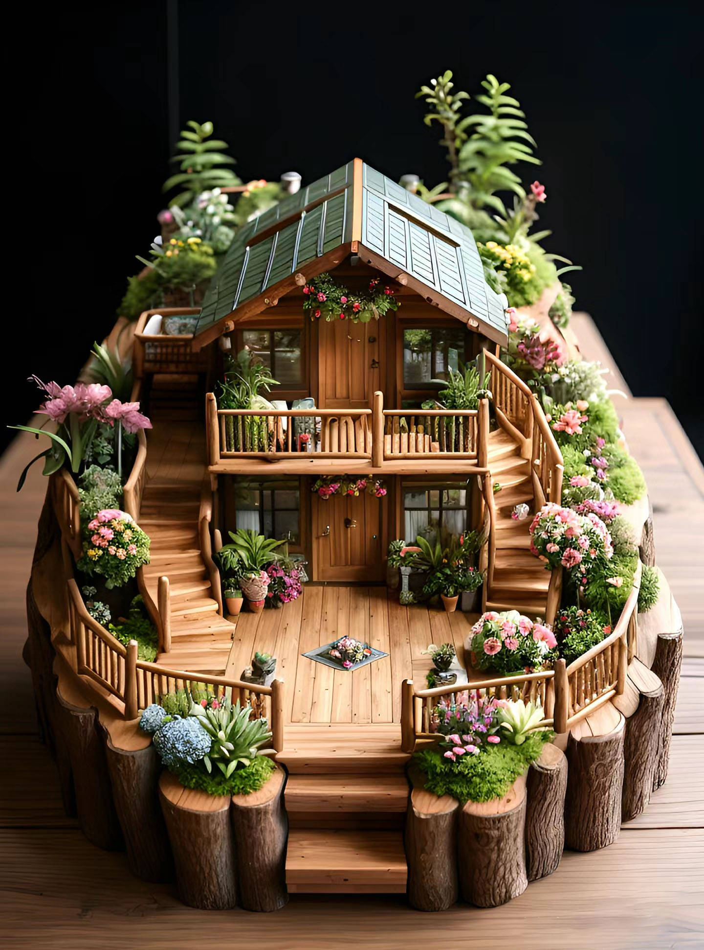 图文并茂,教你手工制作苔藓小屋微景观的构图技巧和制作注意事项:第1