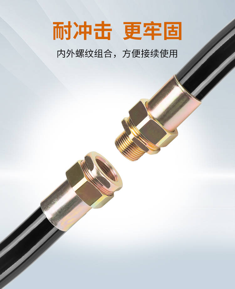 防爆挠性连接管软管免压内外活密封接头dn15dn20快速接头4分6分