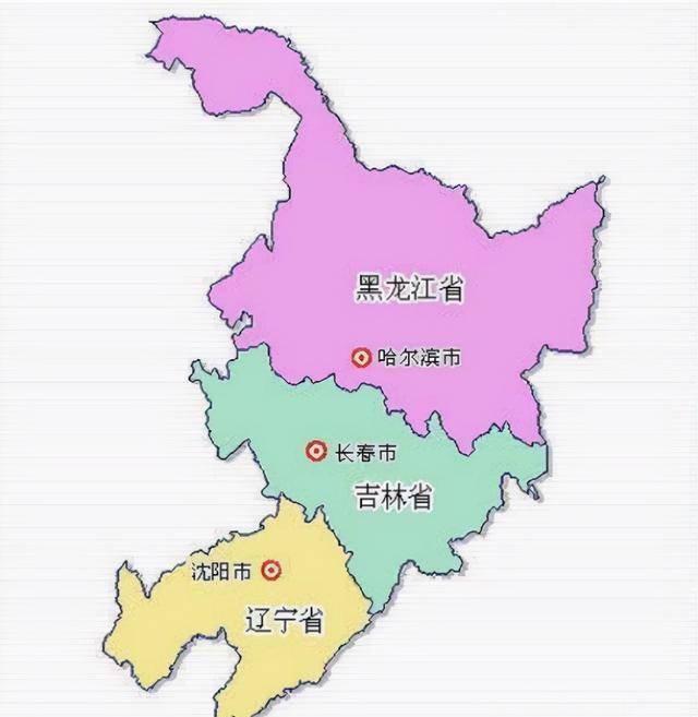 东北三省的地理位置图片