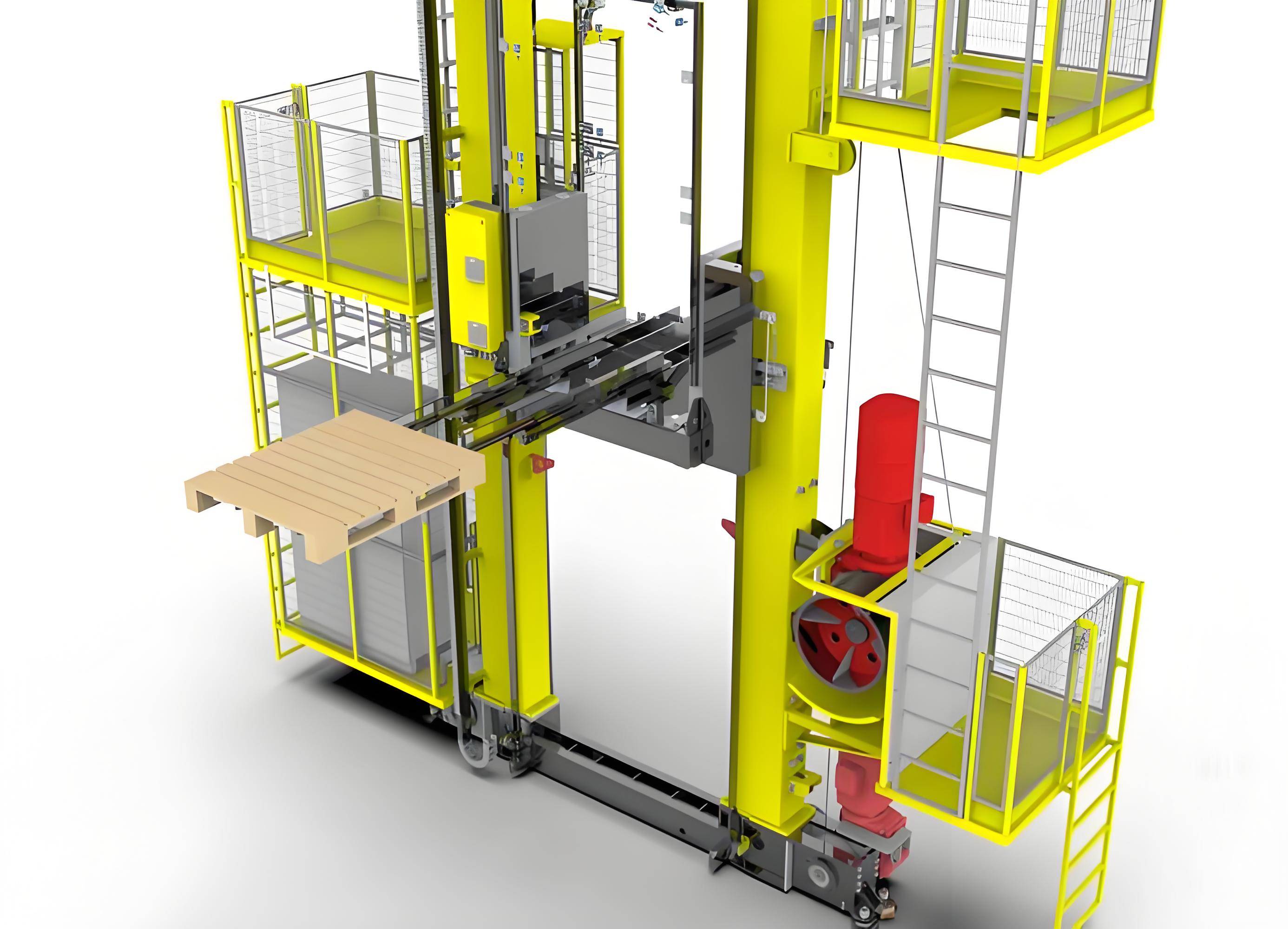仓库使用堆垛机伸缩货叉要注意什么?