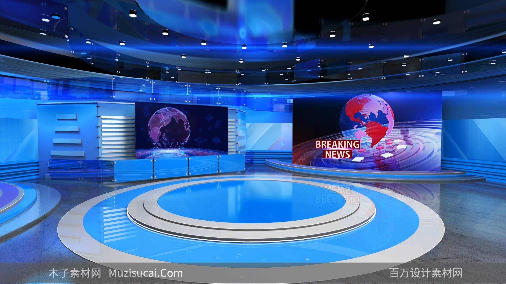 4k虚拟演播厅绿幕素材大全