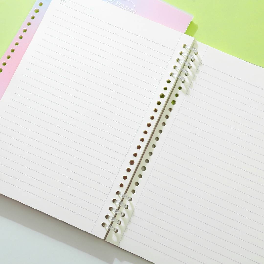 德派五孔a5水晶活页本学习办公的璀璨之星