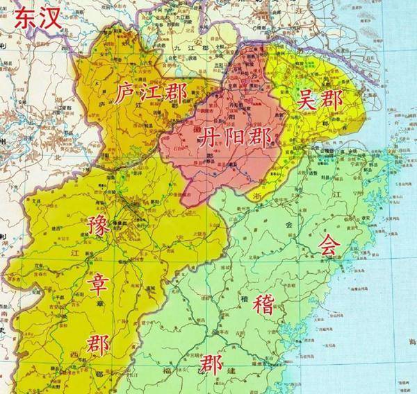 我们通常所说的"江东六郡"指的是大汉十三州下扬州的六个郡,分别是