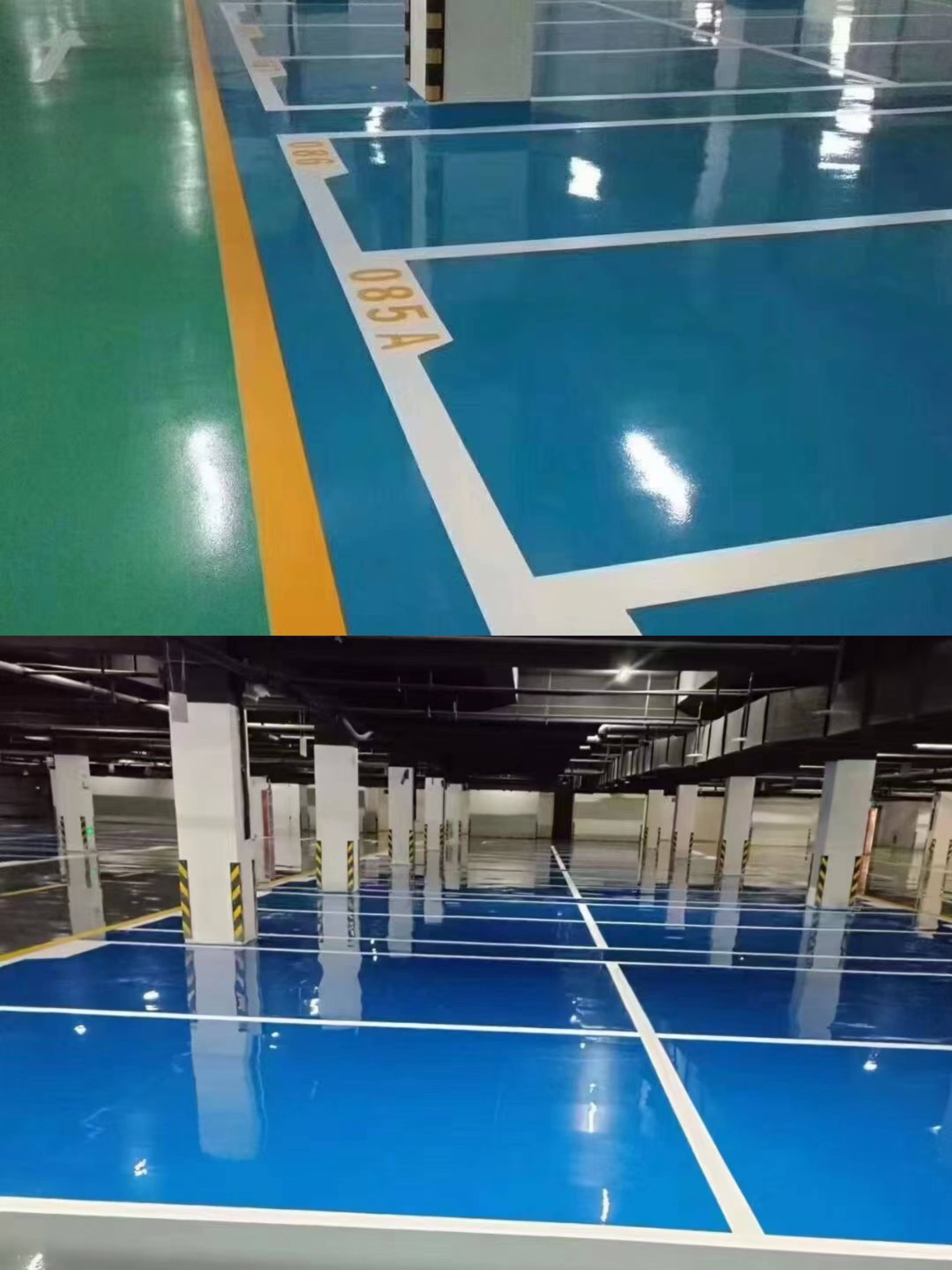 西安华秀地坪漆:部分车库案例分享