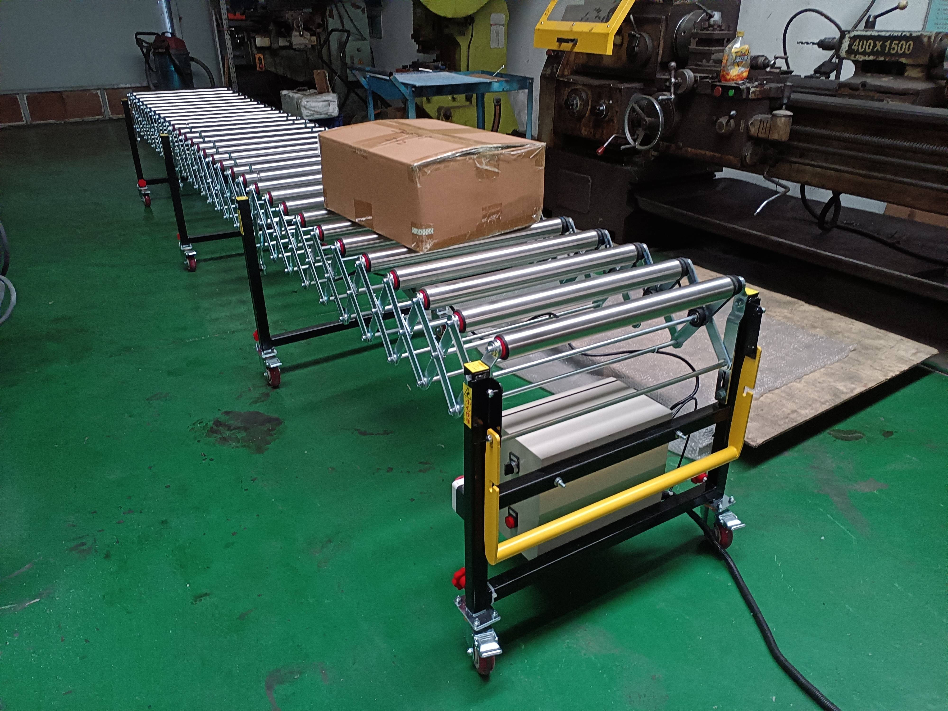 动力伸缩滚筒线来救场!轻松伸缩,货物搬运快人一步