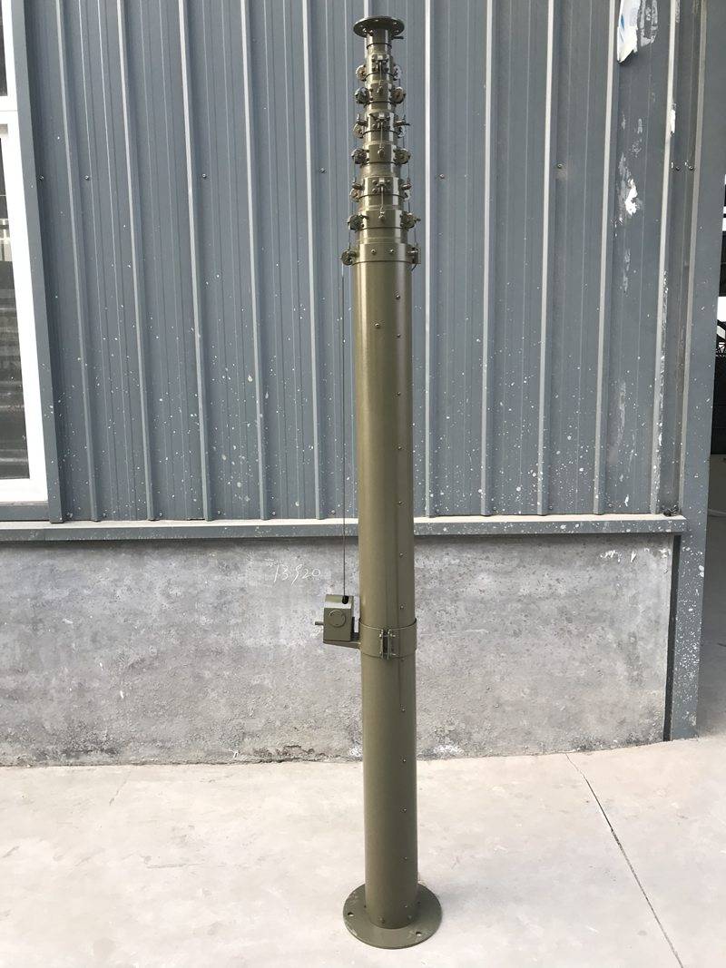 15米车载电动伸缩杆 10米雷达天线升降杆 18米手电一体式升降杆