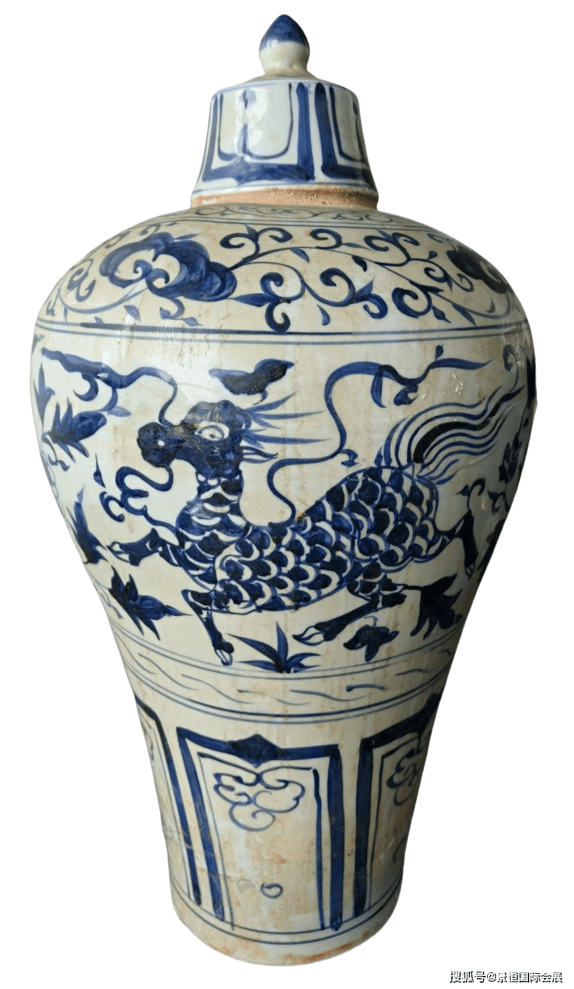 见证了当时制瓷工艺水平，反映审美趣味与文化氛围：青花缠枝瑞兽