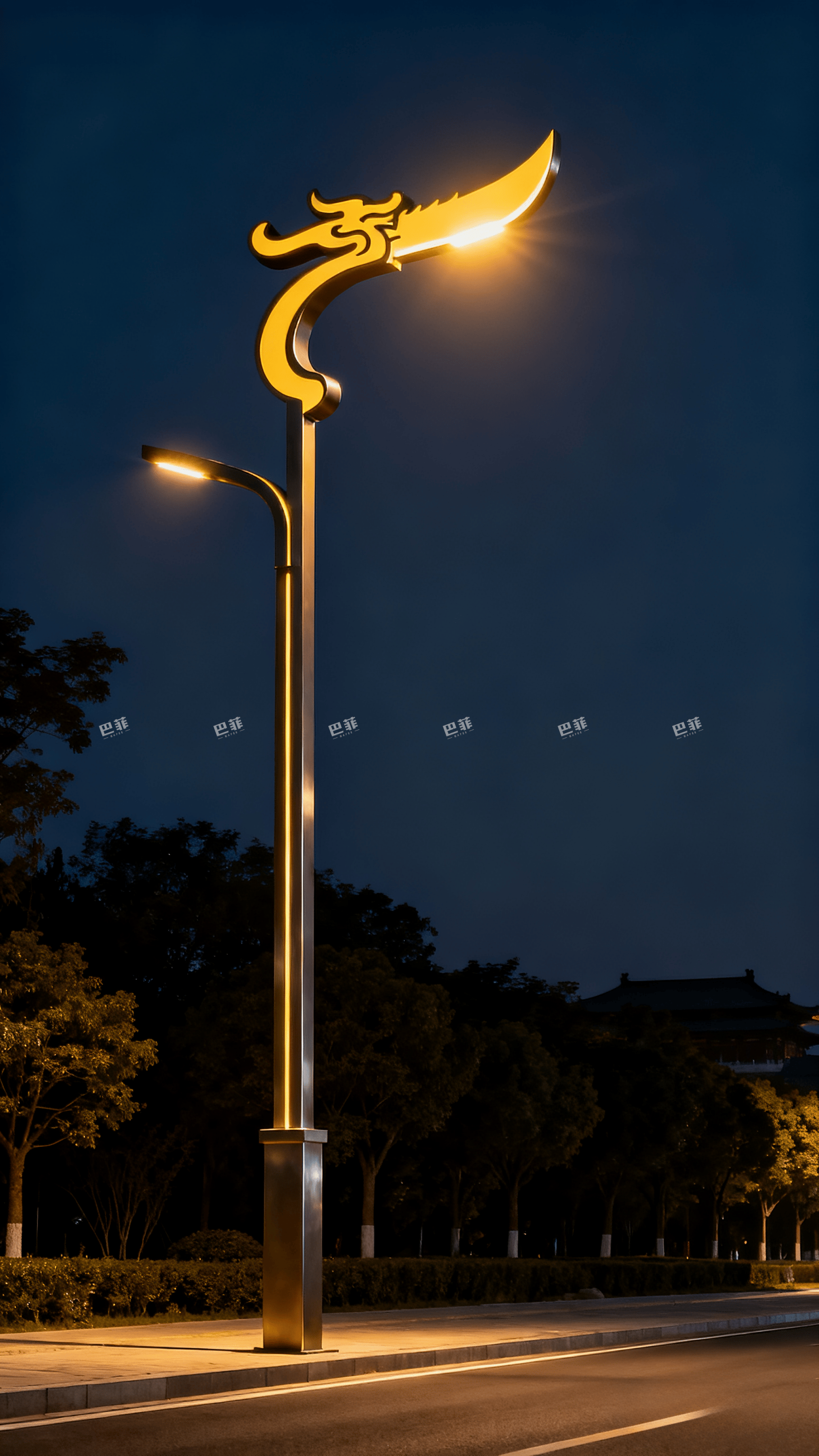 偃月刀辉″路灯如何重塑城市夜景?