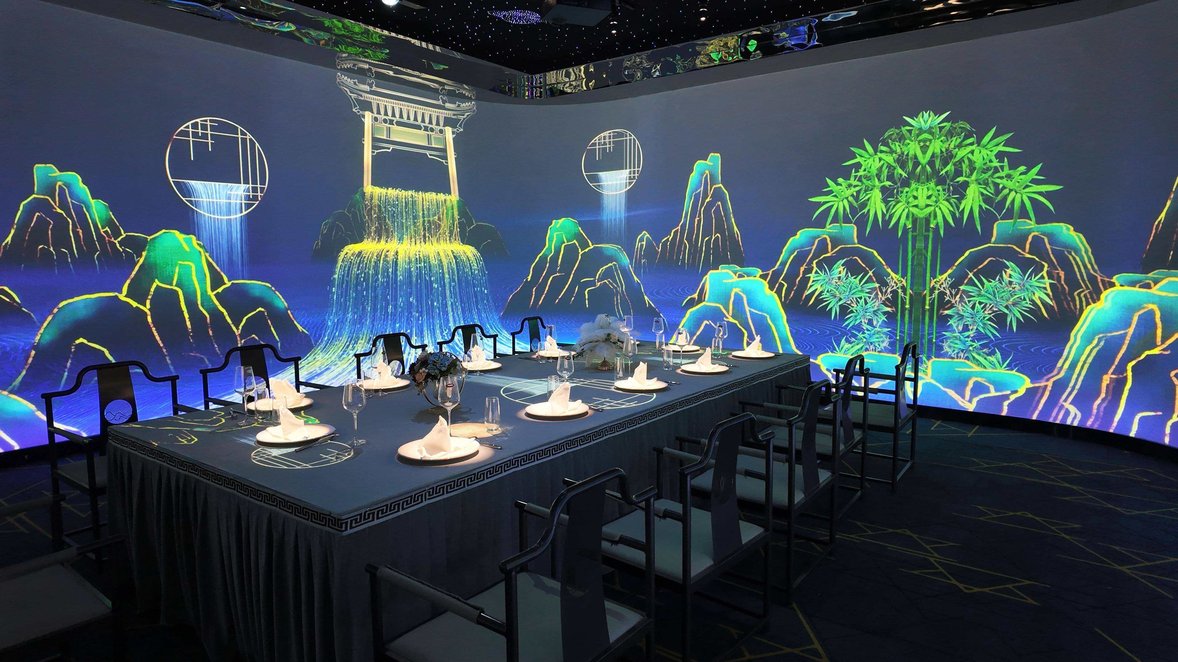 全息投影餐厅新标杆认准广州喜糖游艺,杭州3d全息投影餐厅策划,打造