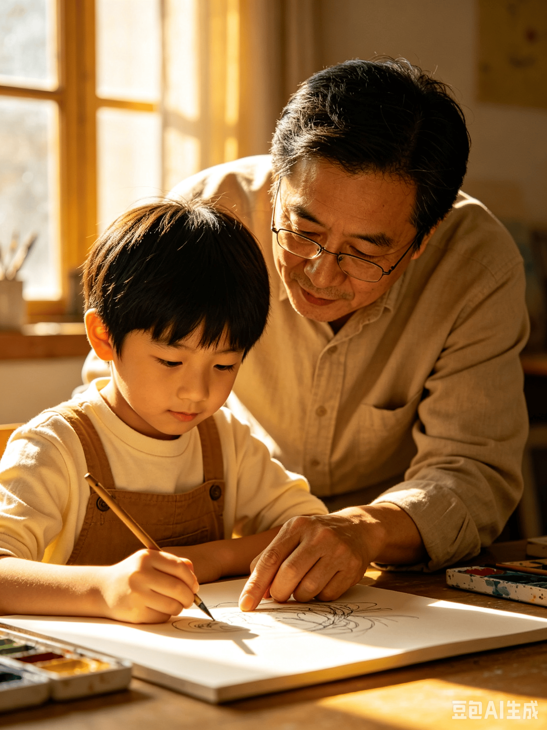 吕文扬绘画教学：以笔墨传雅致，以美育润童心