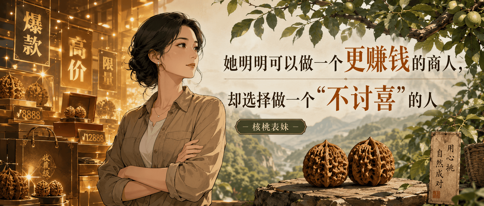 坚持说“不”的核桃表妹：当文玩生意不再只追求成交