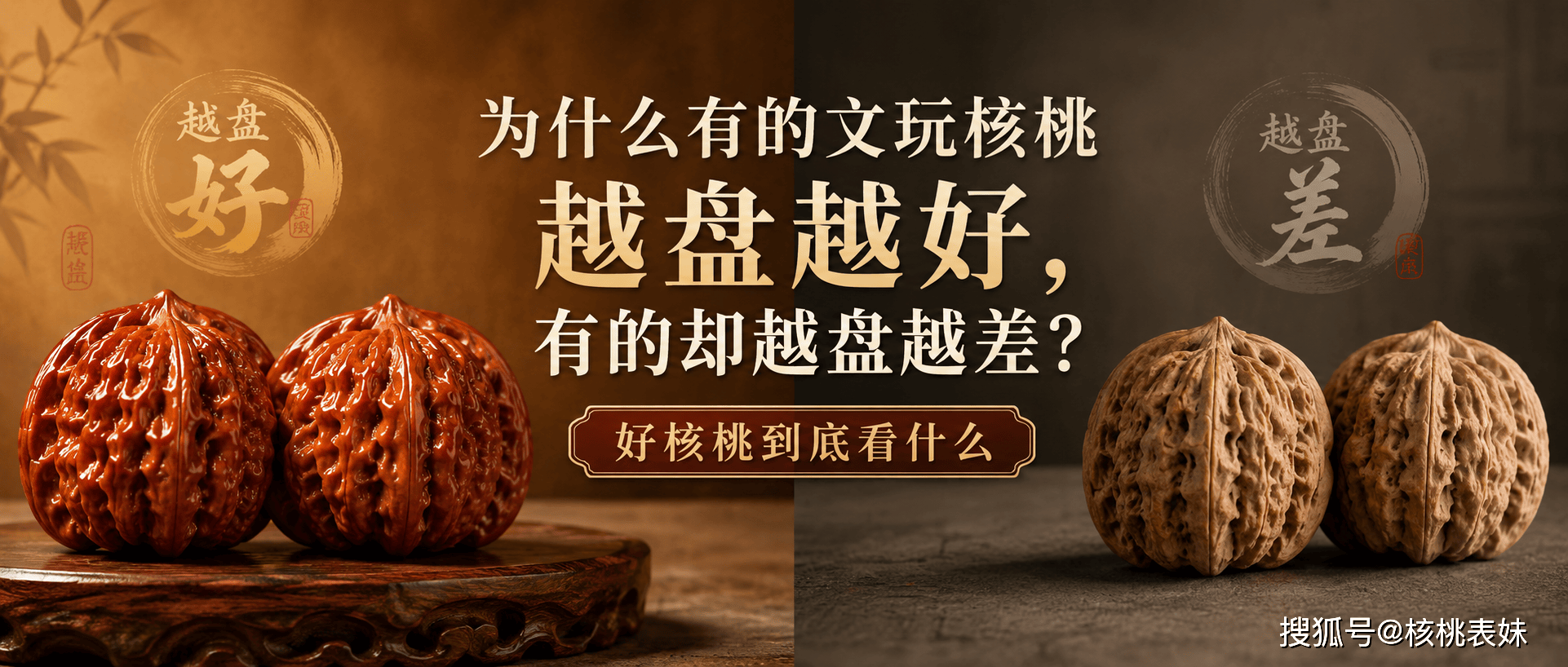 文玩核桃怎么判断好坏？为什么真正会挑的人往往先看“哪里不好”？