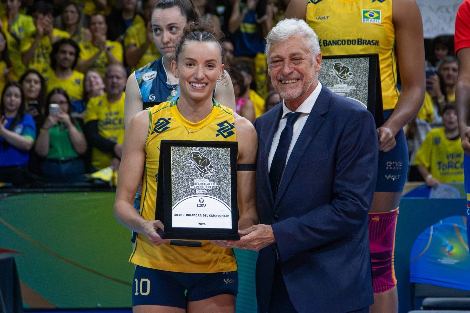 加比第四次夺得MVP！2026年南美女排锦标赛最佳阵容一览！