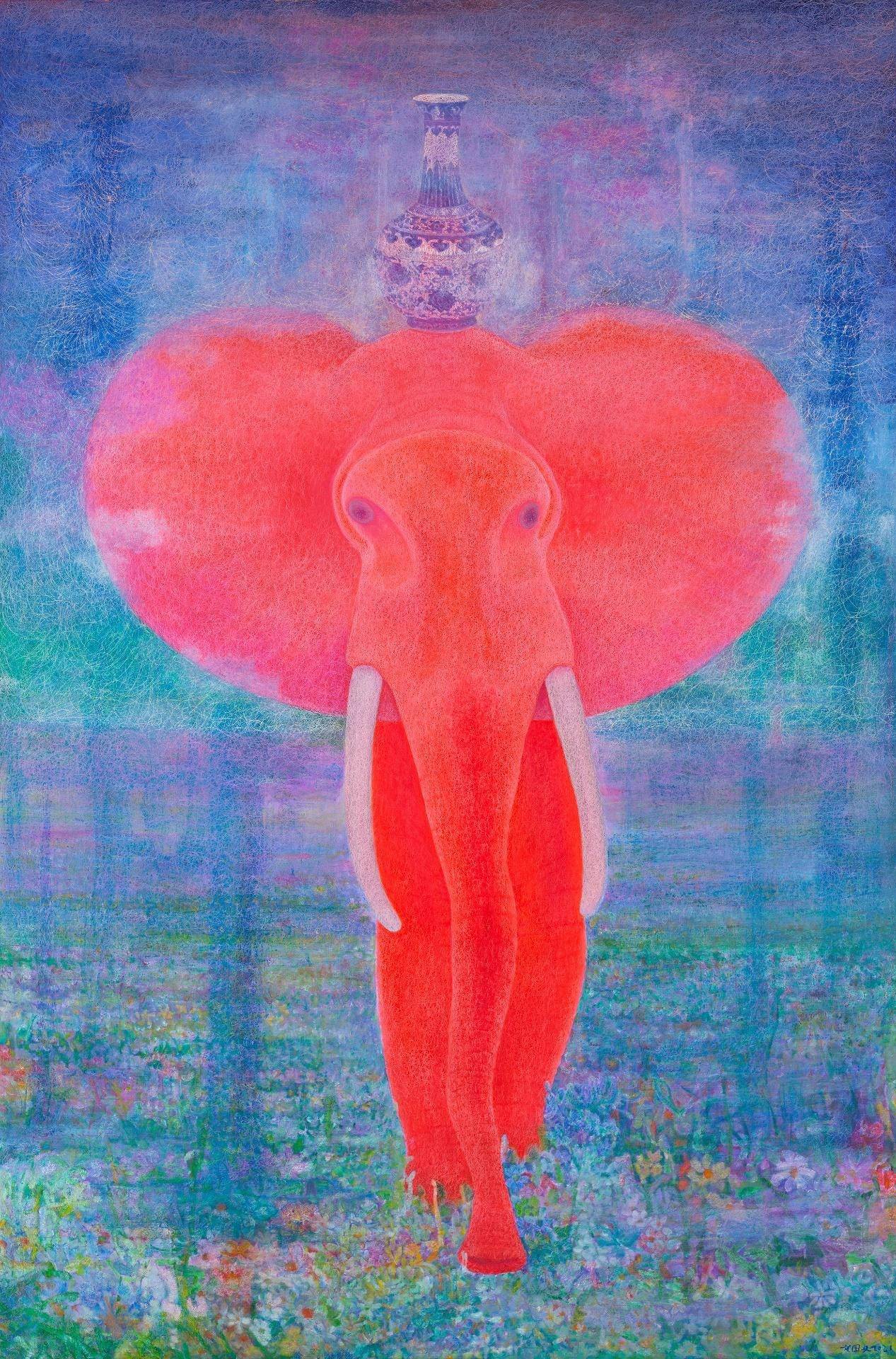 东方与印象派2021 布面油画300x200cm.jpg