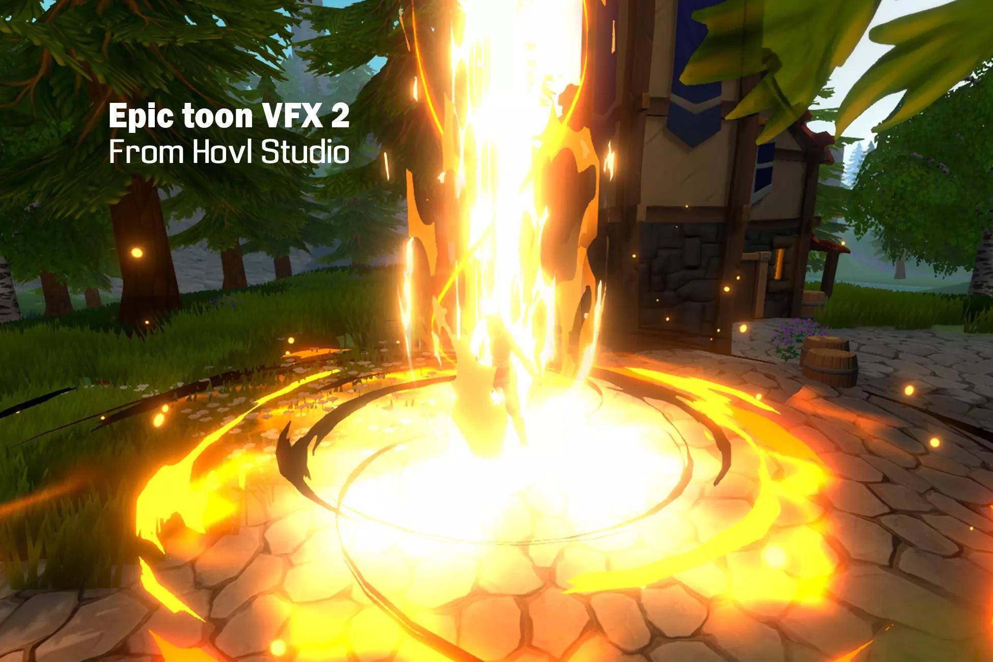 Unity 水火风魔法卡通特效包下载