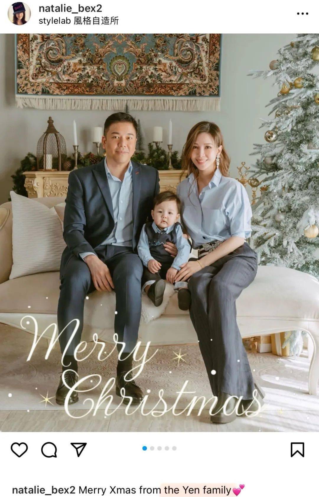 看她社交平台晒出的合照,两人已经有了宝贝儿子,2021年12月出生.