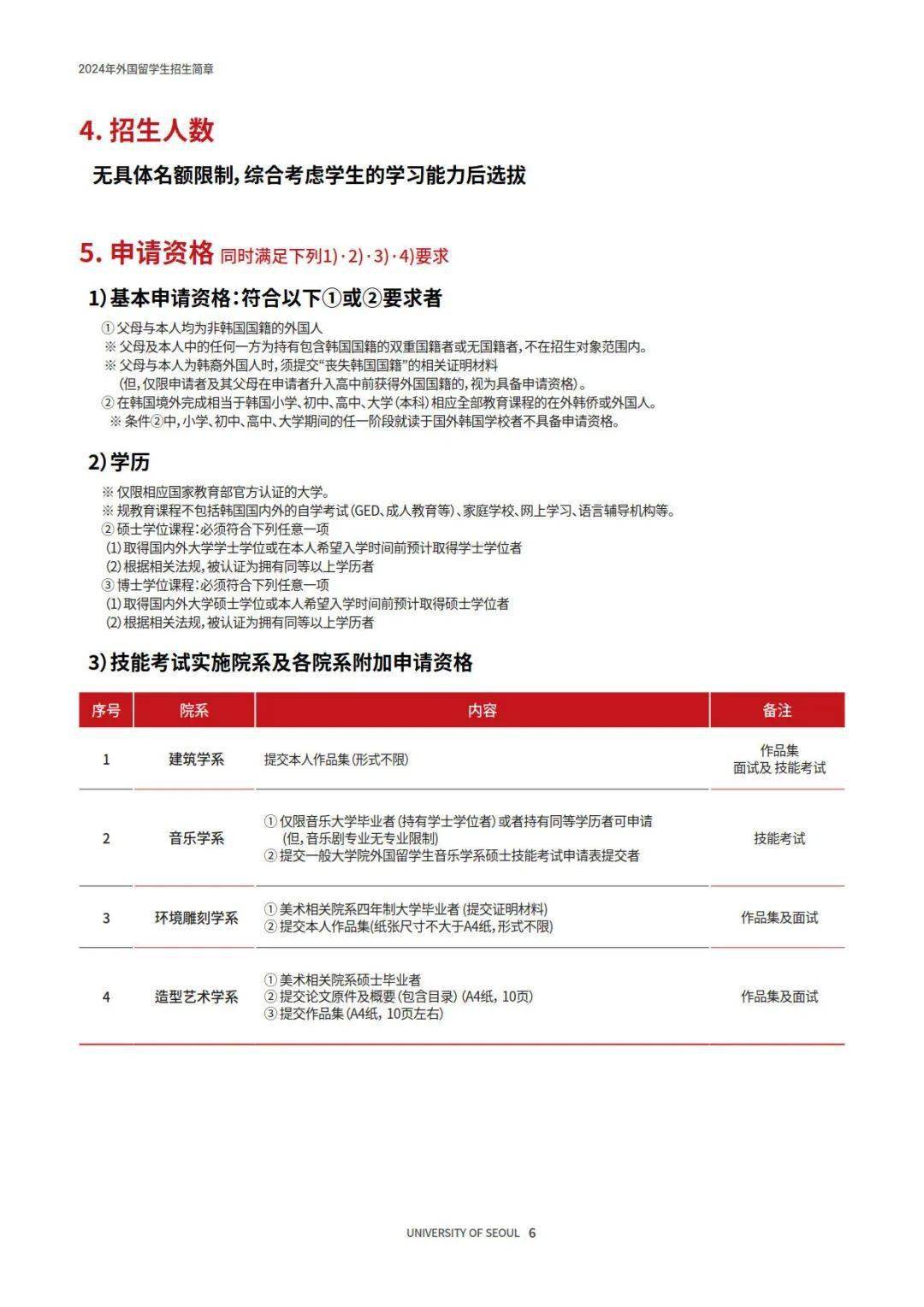 2024年9月主流大學本-碩-博招生日程延世大學(首爾校區)本科簡章3月11