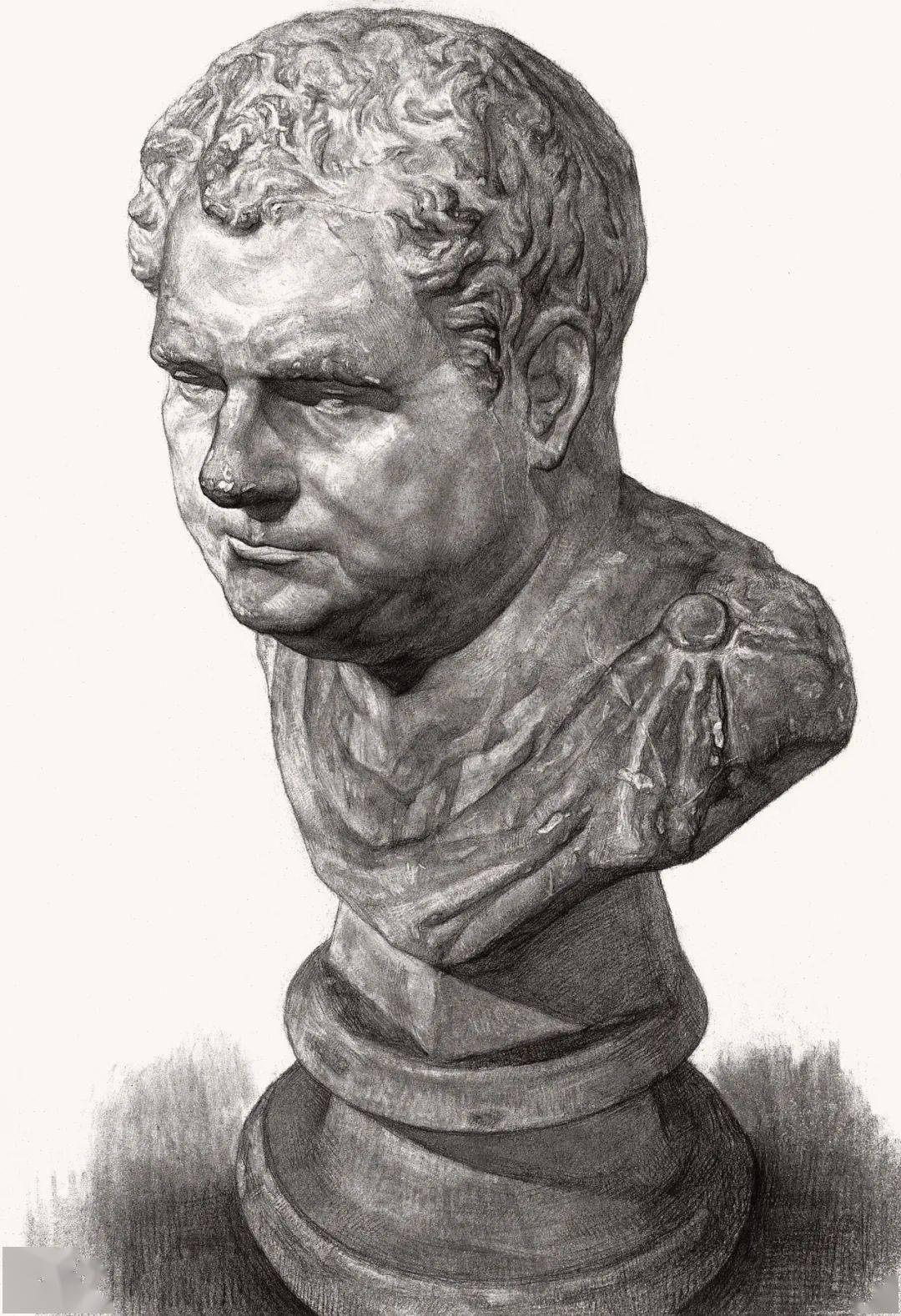 经典素描石膏像作品精选