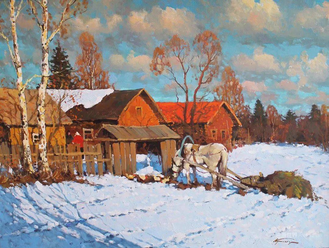 俄罗斯冬季风景画大师,亚历山大·克雷默作品
