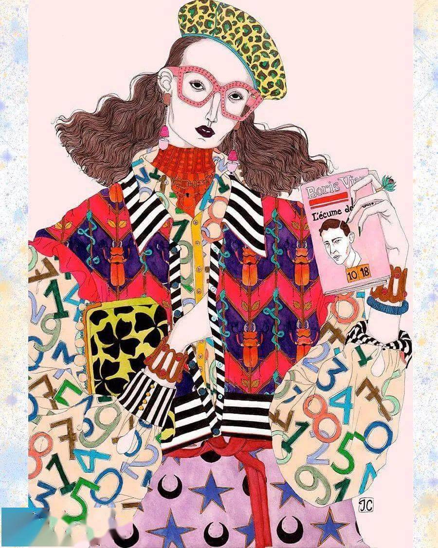 插画 | 一位风格疯狂独特的时装插画师——jérémy combot