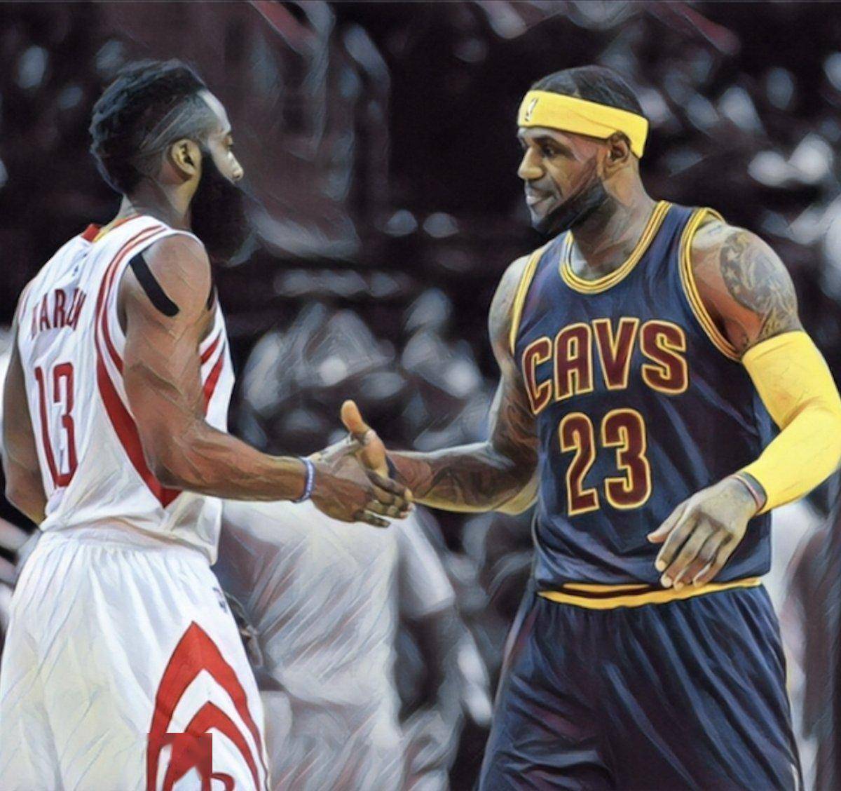 勒布朗詹姆斯又和詹姆斯沃西存在位置重叠的问题,假设哈登打得分后卫